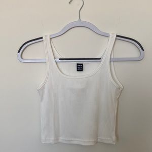 SHEIN white cropped tank